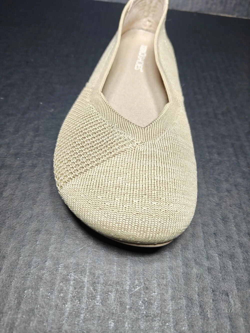 XERO Women's Phoenix Minimalist Knit Barefoot Irish Cream Ballet Flat Shoe 9.5